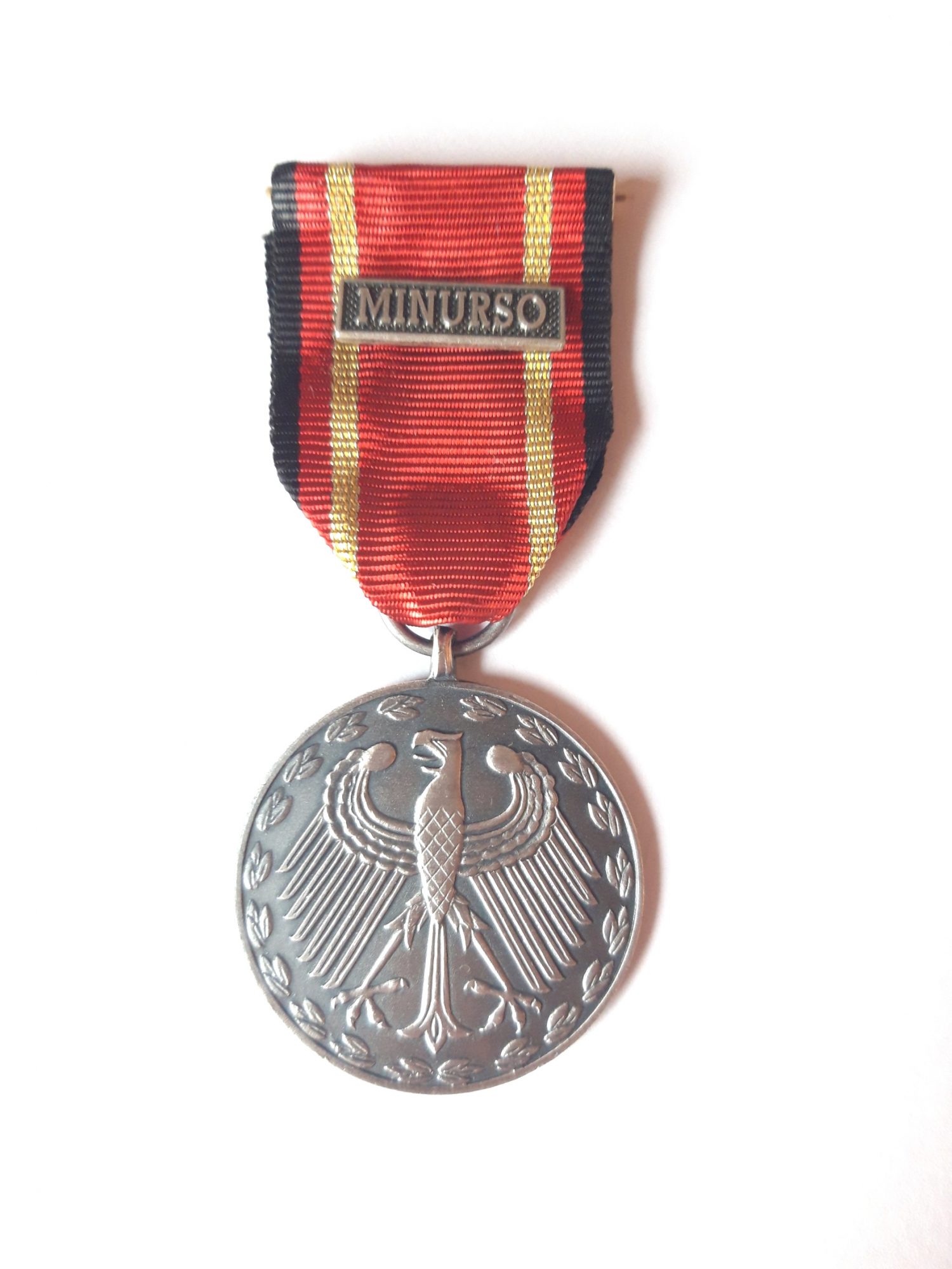 g417 Orden Bundeswehr Einsatzmedaille FOX mit Etui und Bandspange bronze